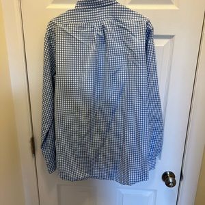 Blue & White checkered Ralph Lauren size L button down